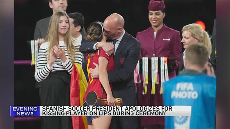Angry reaction after Spanish soccer leader kissed a Women’s World Cup star on the mouth
